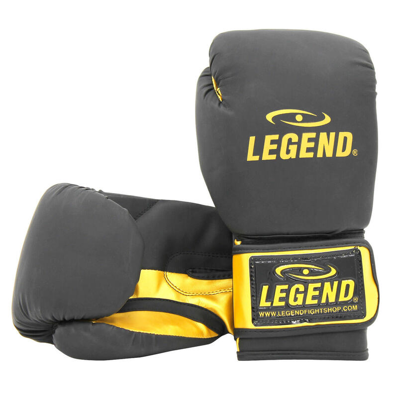 Gants de Boxe Homme/Femme LegendClima Noir Mat-Or PU