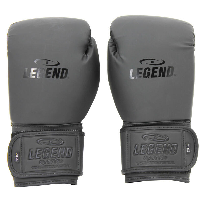 Powerfit & Protect Gants de Boxe Homme/Femme PU Noir Mat