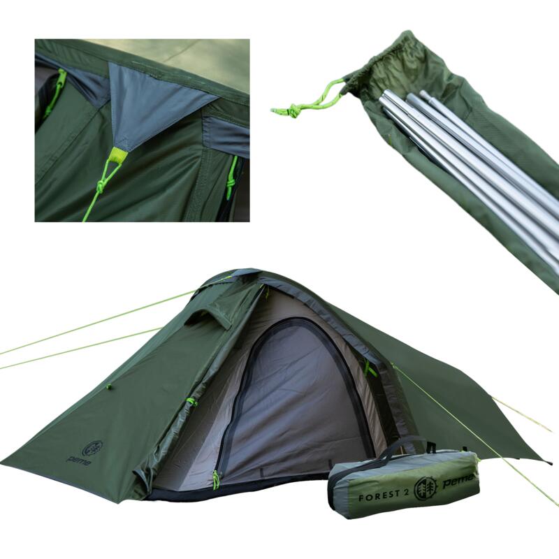 Kampeertent Peme Forest voor 2 personen tunnel 2.5 kg