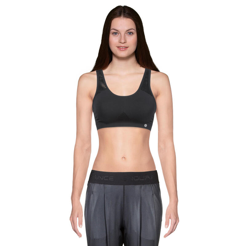 Sutien de yoga Athlecia Rosemary - Negru
