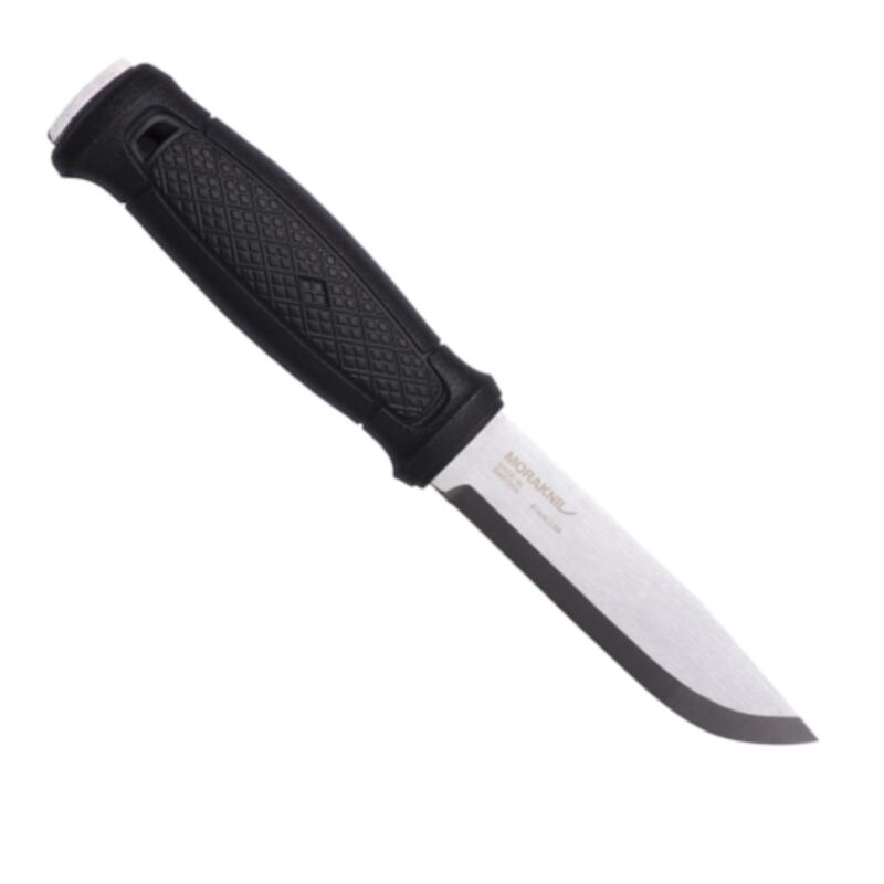 Couteau de survie Garberg avec étui en cuir - Noir