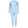 Set sous-vêtements thermiques | Femmes | Doublure polaire | Bleu clair