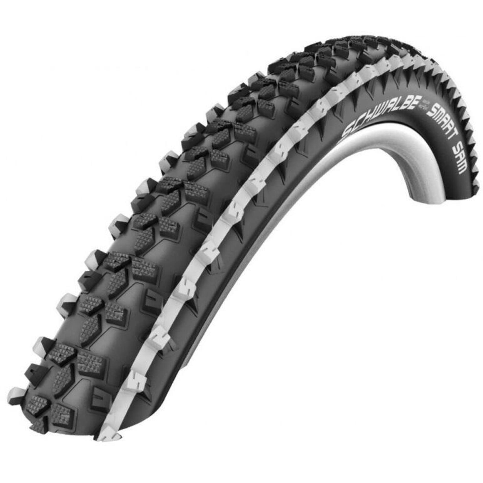 Schwalbe SMART SAM PERF WRD 26 x 2.25 Black White Tyre 1/4