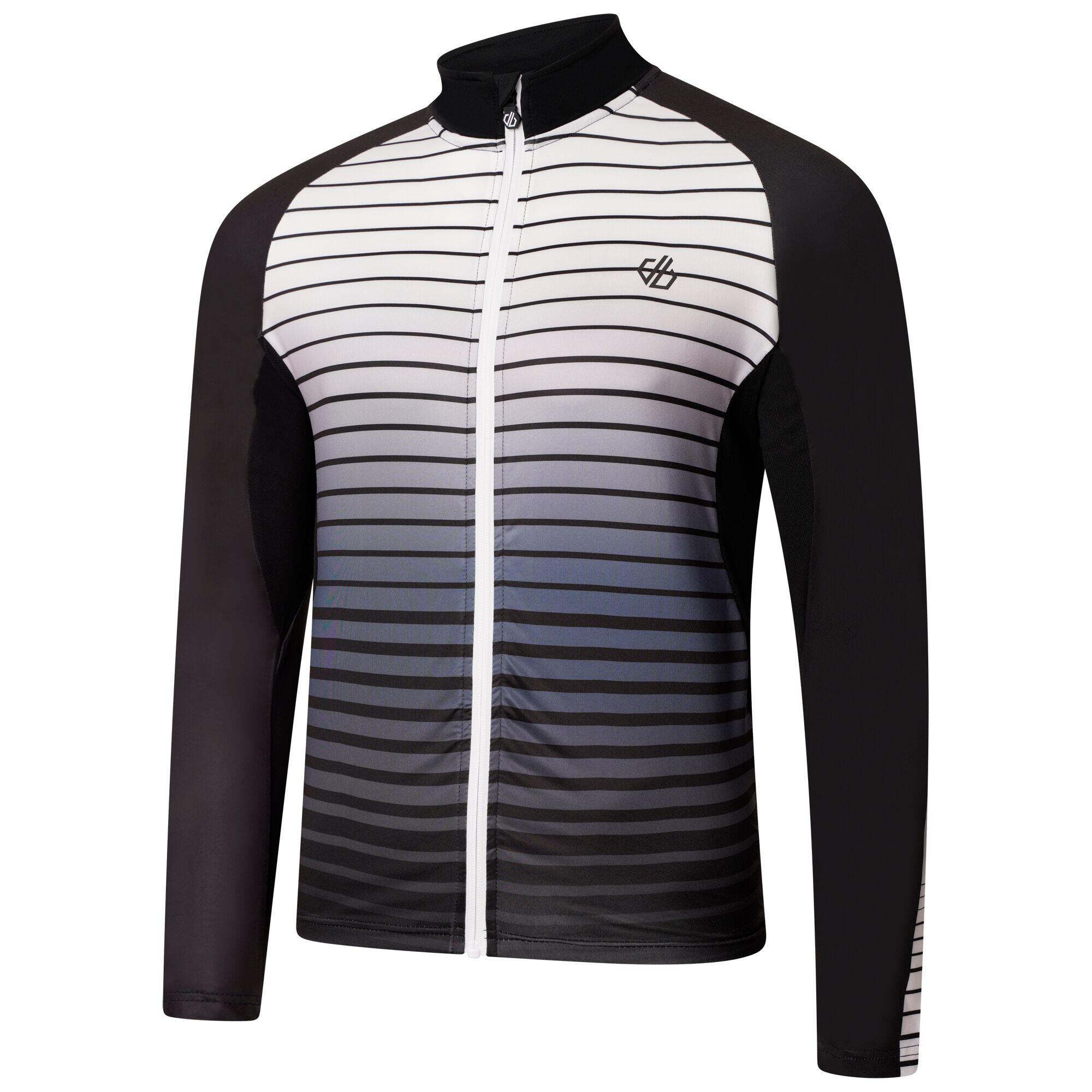 Mens AEP Virtuous Underlined LongSleeved Cycling Jersey (Black) 3/5