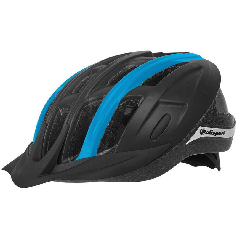 Fietshelm Ride-In M (54-58cm) - zwart/blauw