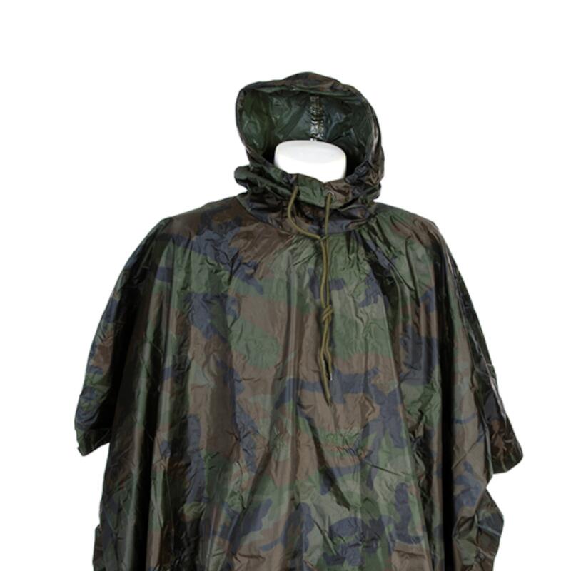 Poncho Heavy Woodland - Tarngrün