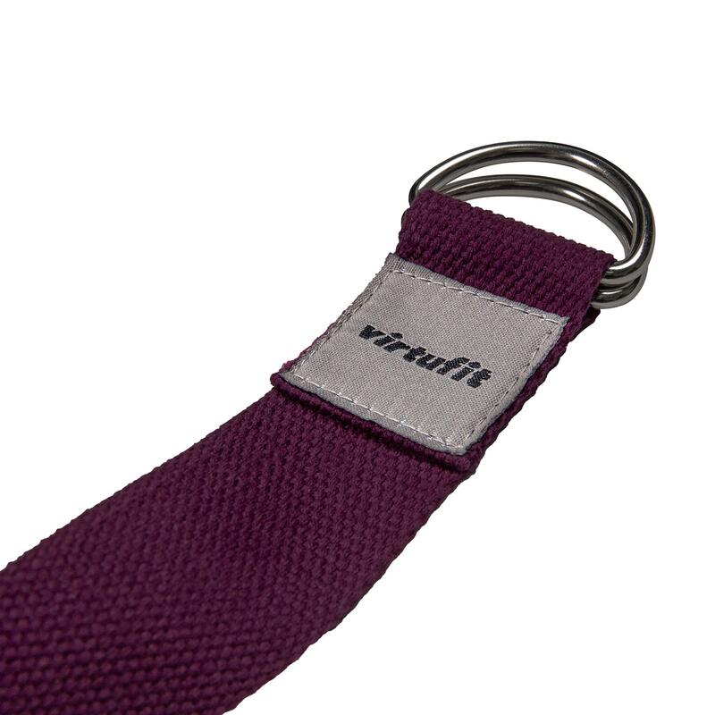 Premium Yogagürtel – Baumwolle – 250 cm – Maulbeere