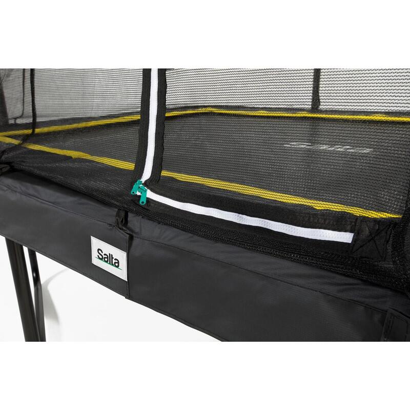 Trampoline - Comfort Edition - 214 x 153 cm - Rectangulaire Noir