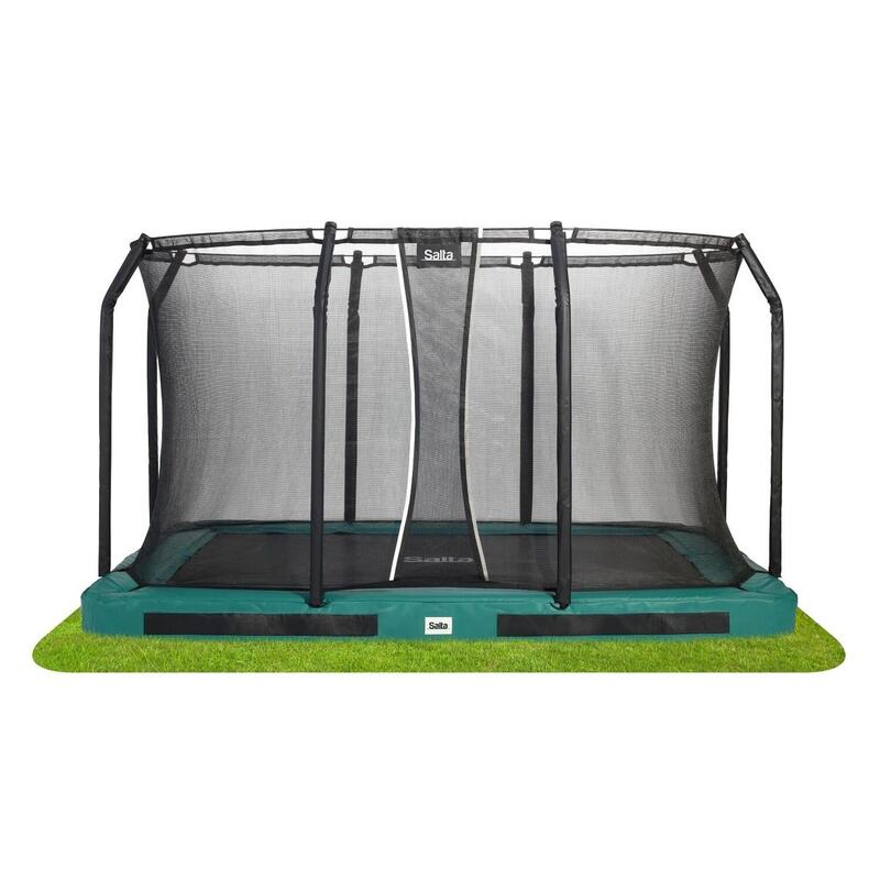 Trampoline - Premium Ground - 366 x 244 cm - Rechteckig Graun