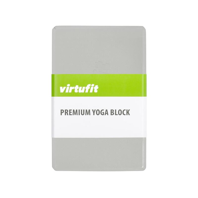 Blocco Yoga Premium - Antiscivolo - Schiuma EVA - Grigio Naturale