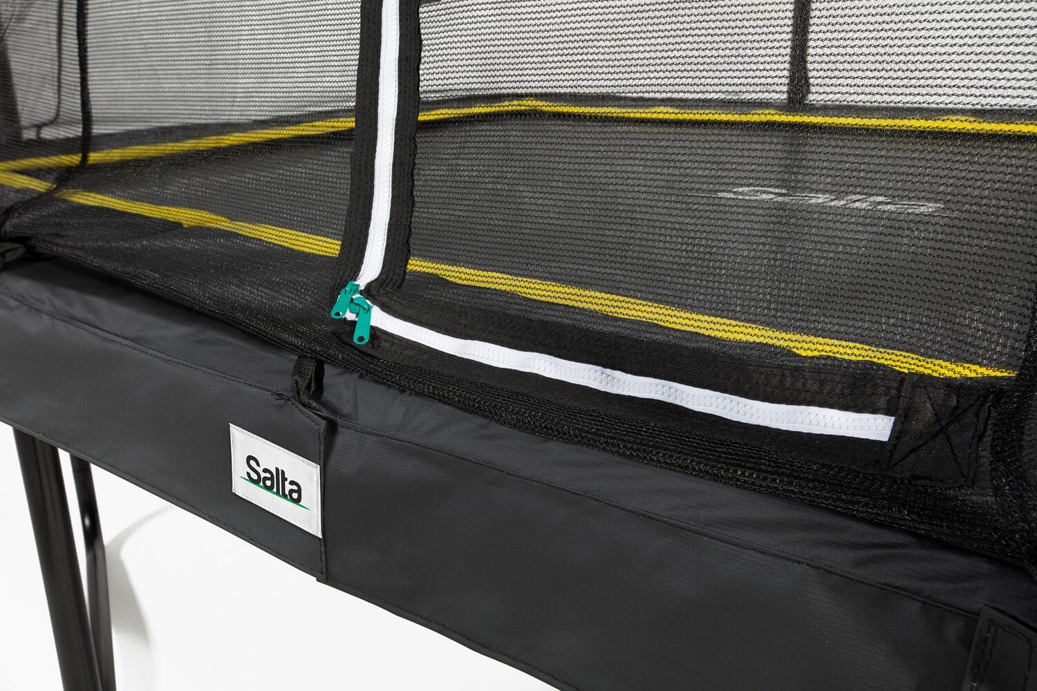 10ft x 7ft Salta Black Rectangular Comfort Edition Trampoline 2/7