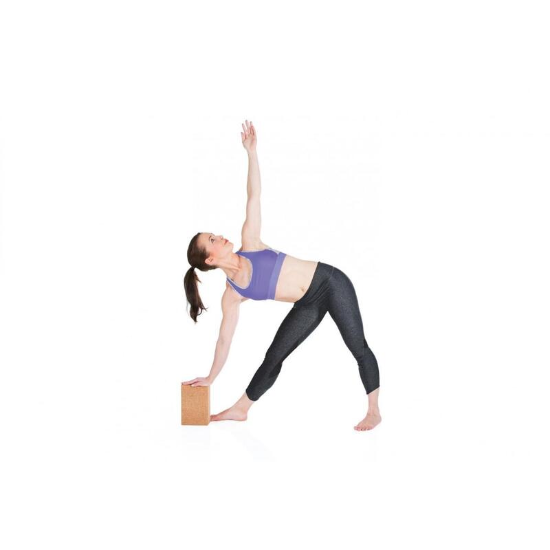 Gymstick Active Yoga Block - Cork - Avec des vidéos de formation en ligne