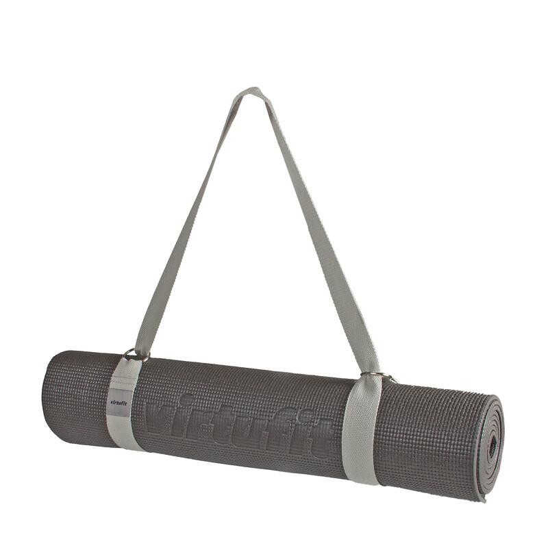 Premium Yoga Mat Draagriem - Katoen - Natural Grey