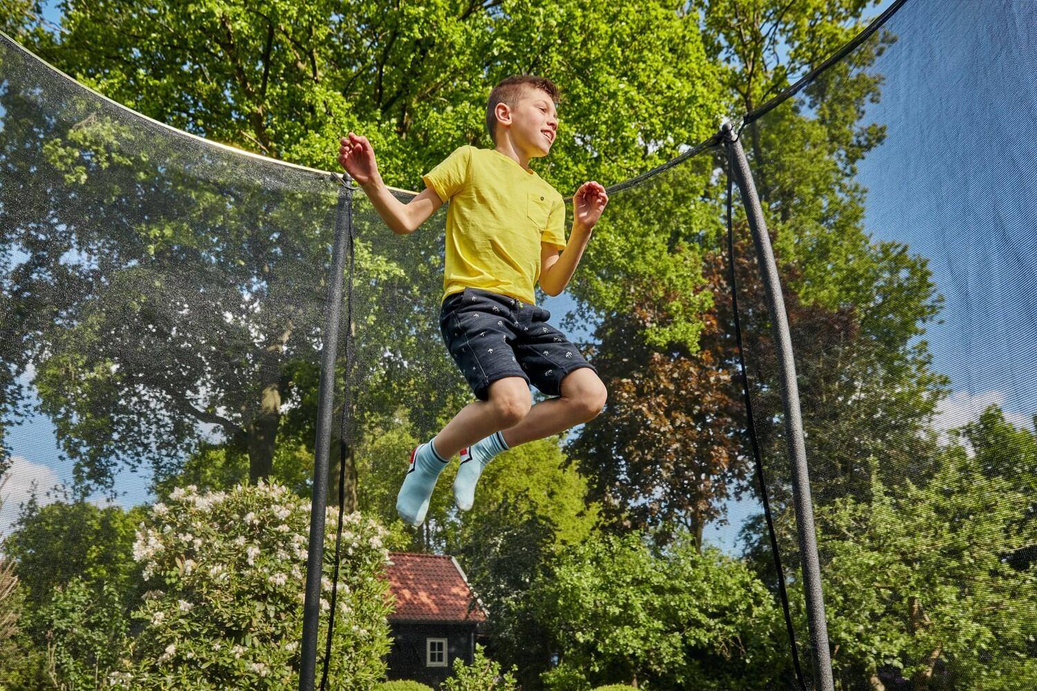 12ft x 8ft Salta Green Rectangular Comfort Edition Trampoline 7/7