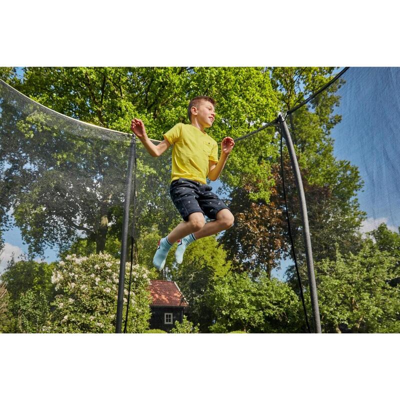 Trampolin - Comfort Edition - 214 x 153 cm - Rechteckig Graun