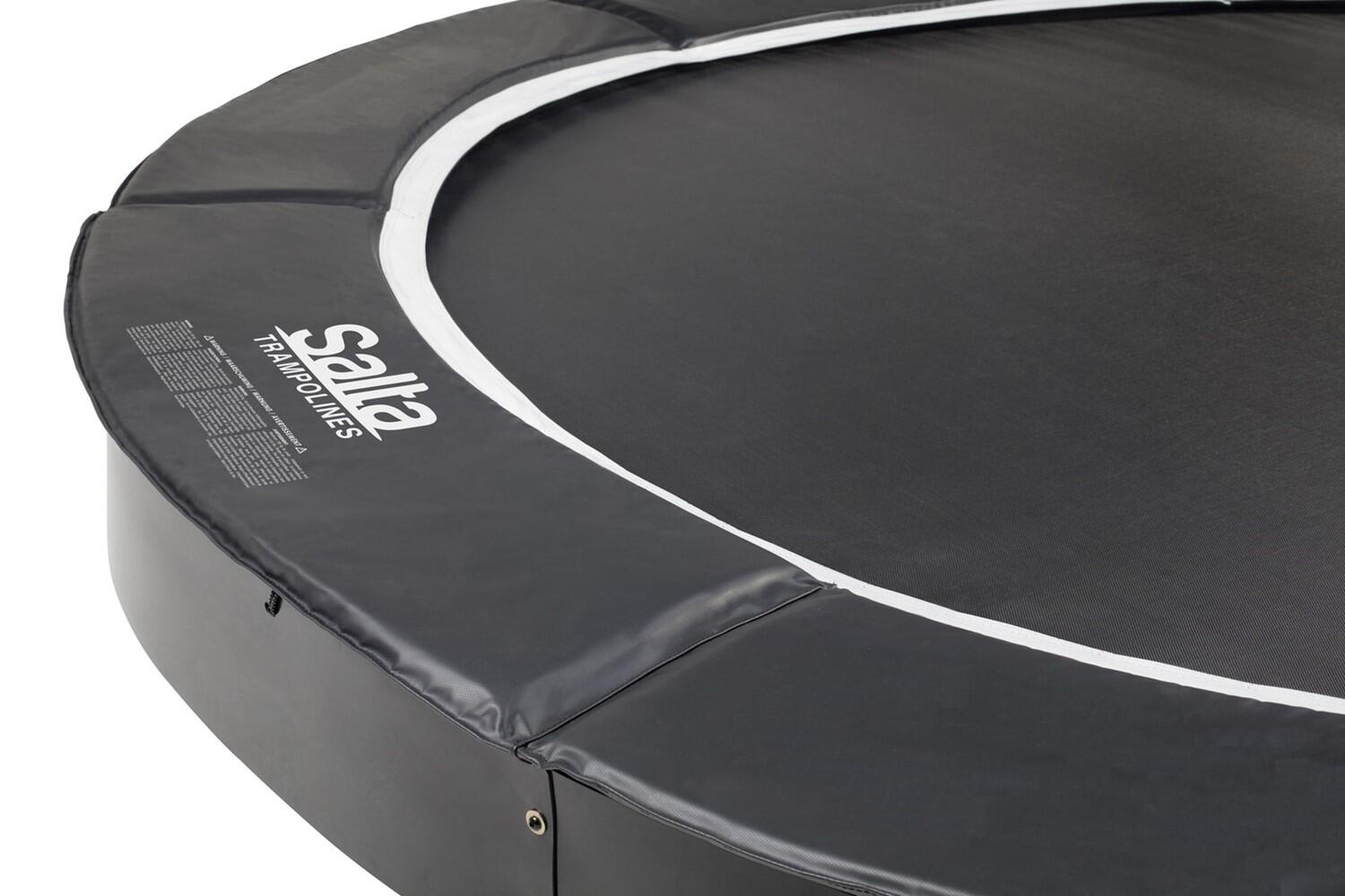 12ft Salta Black Royal Baseground Round Trampoline 4/7