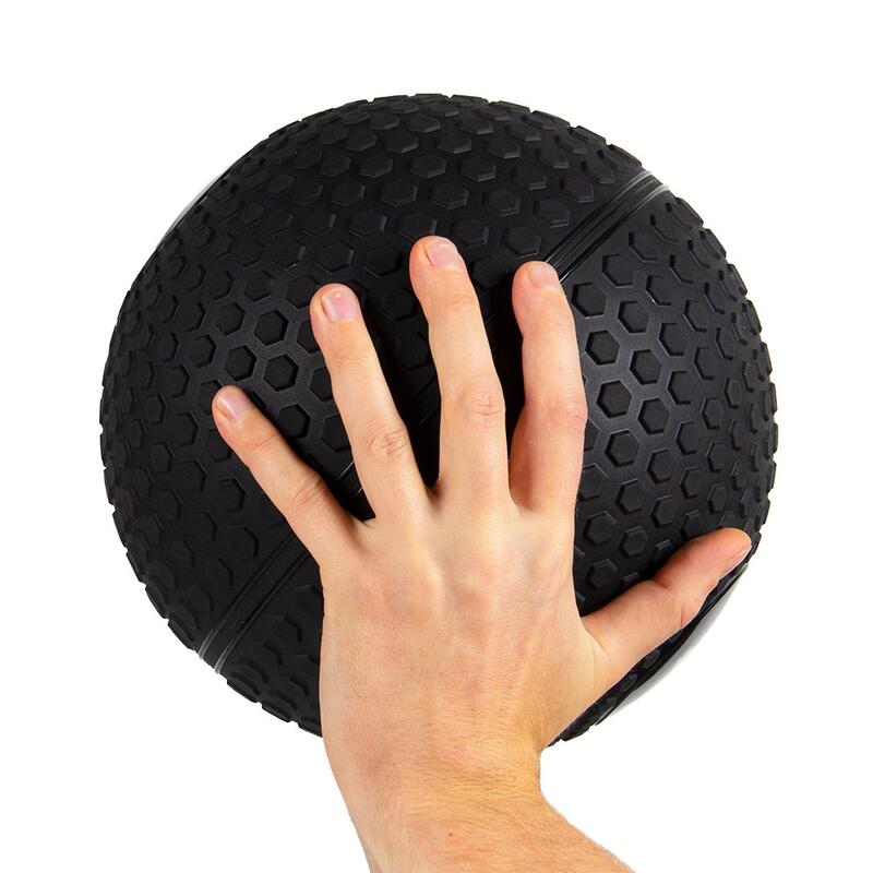 Slam Ball - Ballon Fitness - Ballon Functional training - 3 kg - Noir