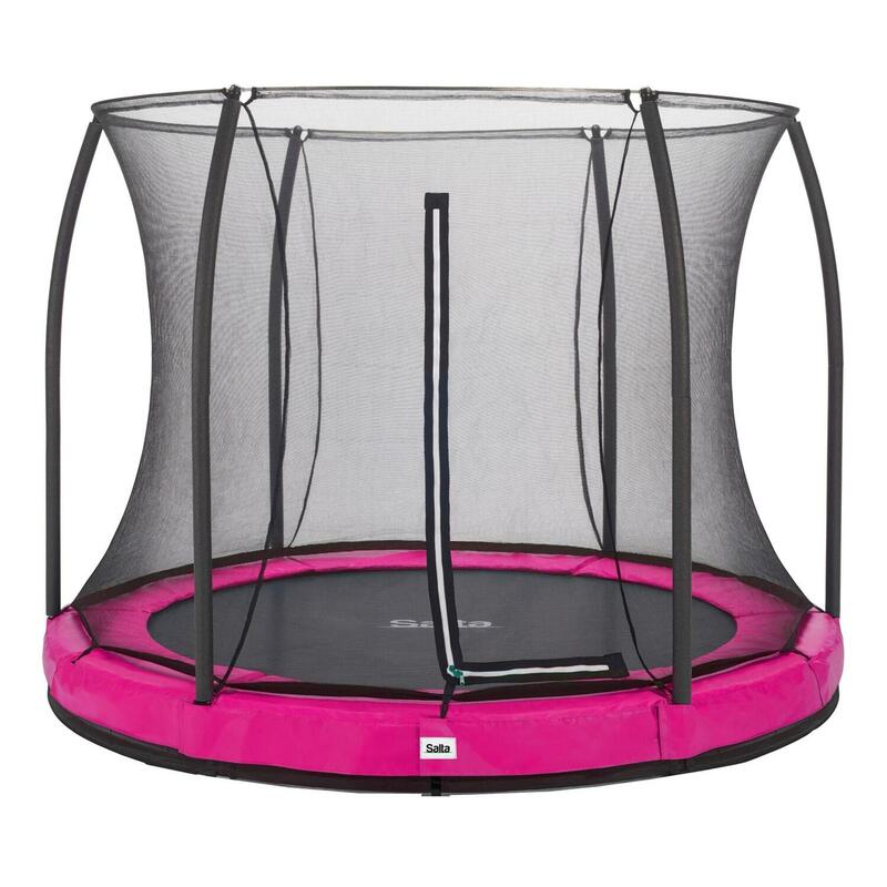 Trampolin - Comfort Edition Ground - 251 cm - Rund Rosa