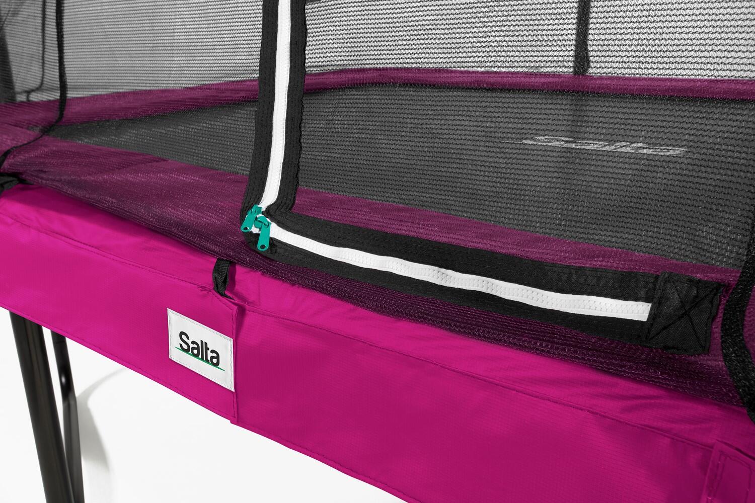7ft x 5ft Salta Pink Rectangular Comfort Edition Trampoline 2/7