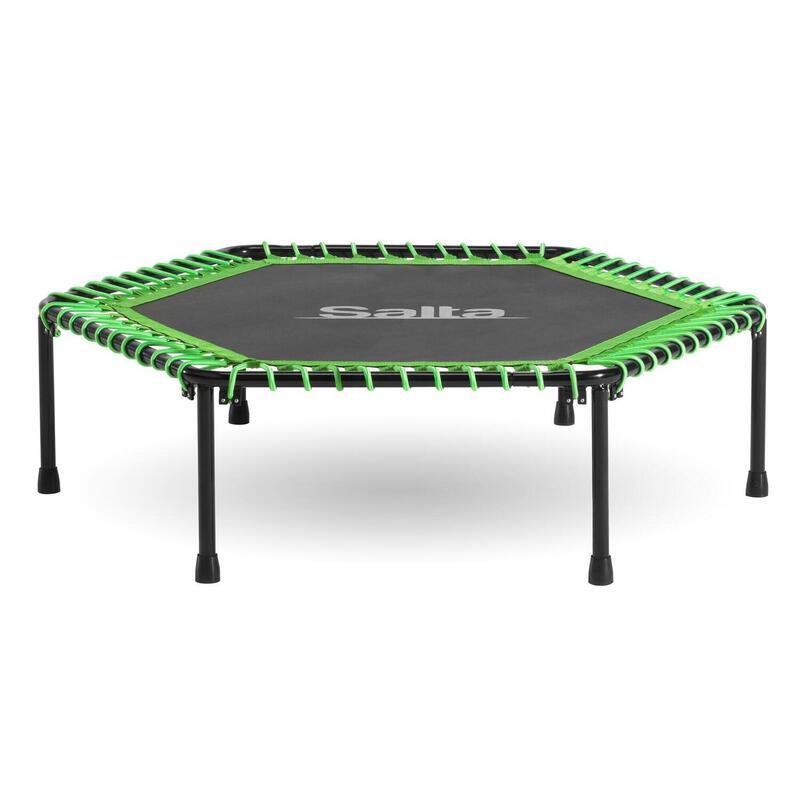 Trampolin - Fitness - 128 cm - Sechseckig Graun