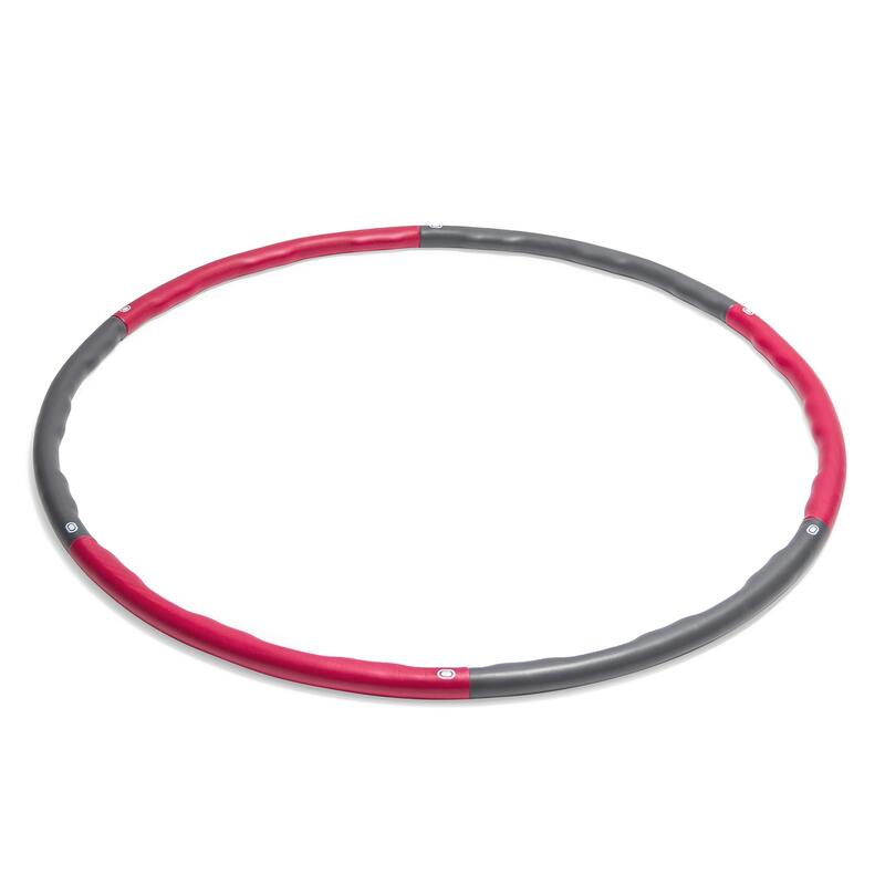 Fitness Hula Hoop Reifen - 100 cm - 1,8 kg - Rosa/Grau