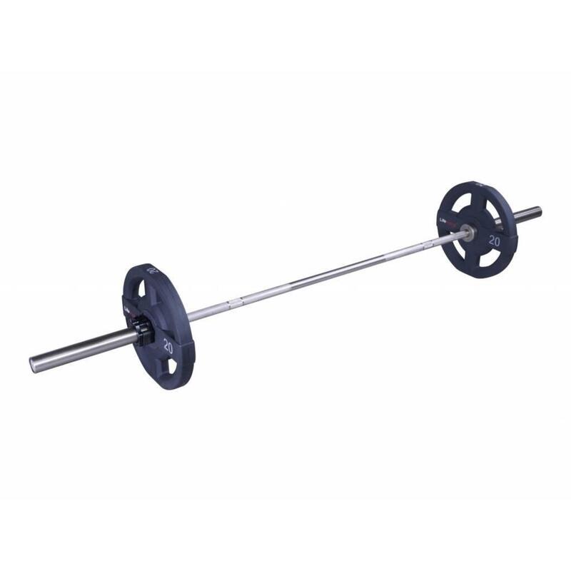 Olympic Bar Halterstang - Geborsteld Staal - 220 cm