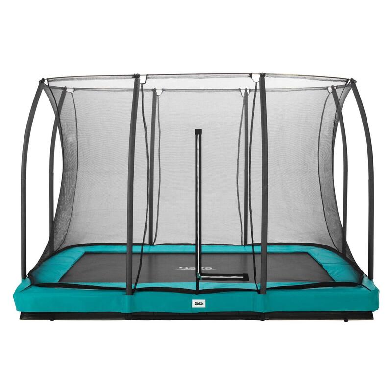 Trampoline - Comfort Edition Ground - 305 x 214cm - Rechthoekig Groen