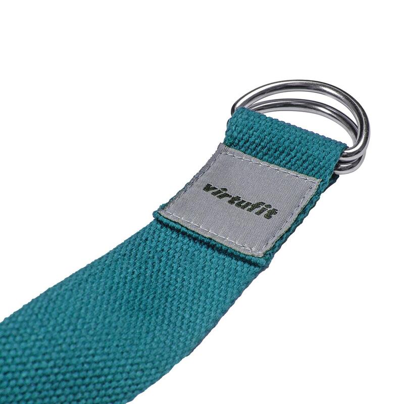 Premium Yogagürtel - Baumwolle - 250 cm - Ozeangrün