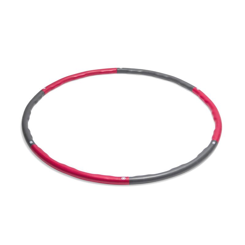 Fitness Hula Hoop Reifen - 100 cm - 1,2 kg - Rosa/Grau