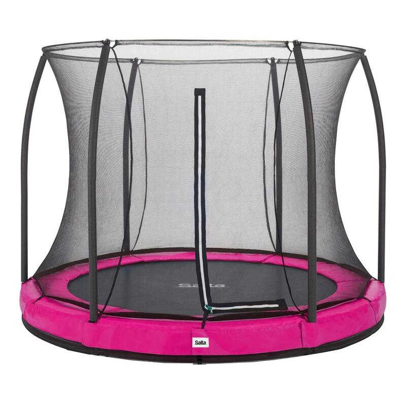 Trampolin - Comfort Edition Ground - 305 cm - Rund Rosa