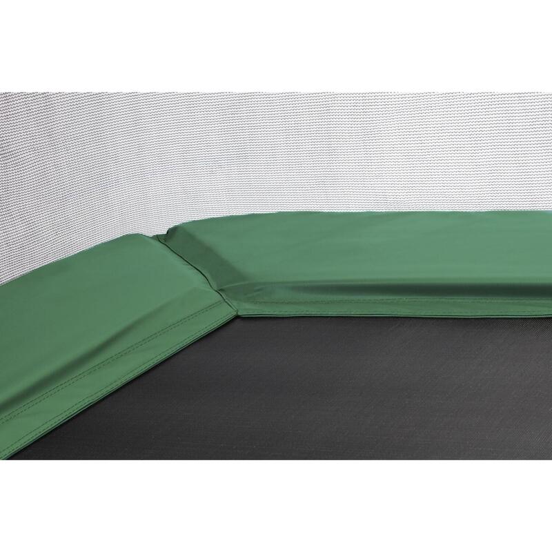 Trampoline - Combo - 305 x 214cm - Rectangulaire Vert