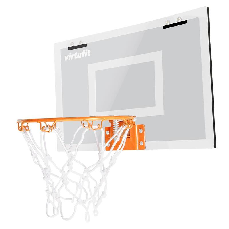 Tabellone Pro Mini Basketball con 2 Palline e Pompa - Bianco