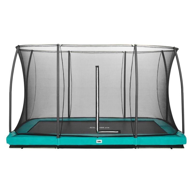 Trampolin - Comfort Edition Ground - 366 x 244 cm - Rechteckig Graun