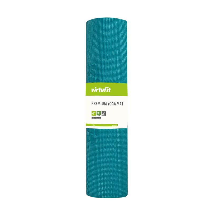 Premium Yogamatte - rutschfest - 4 mm - Ocean Green Forest