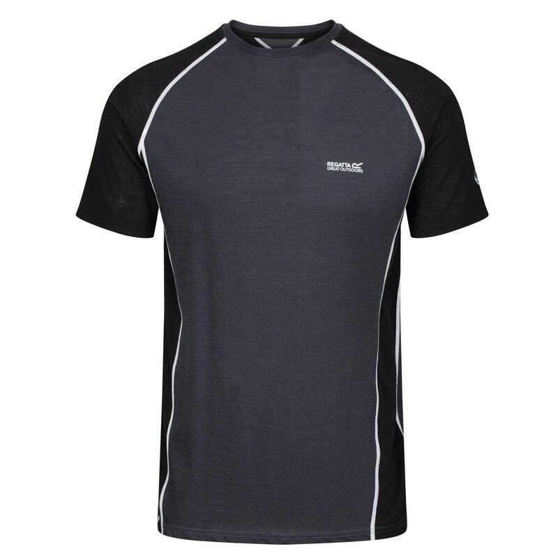 Tornell II Heren Fitness T-shirt - Zwart grijs