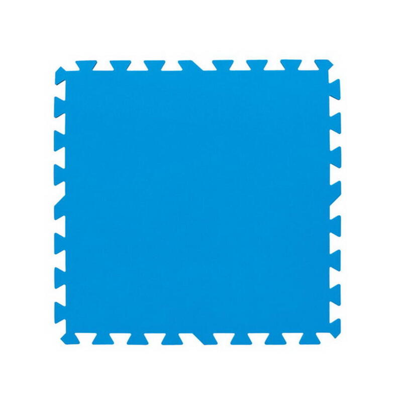 Bestway Bâche de sol de piscine 9 pcs 50 x 50 cm Bleu 14352