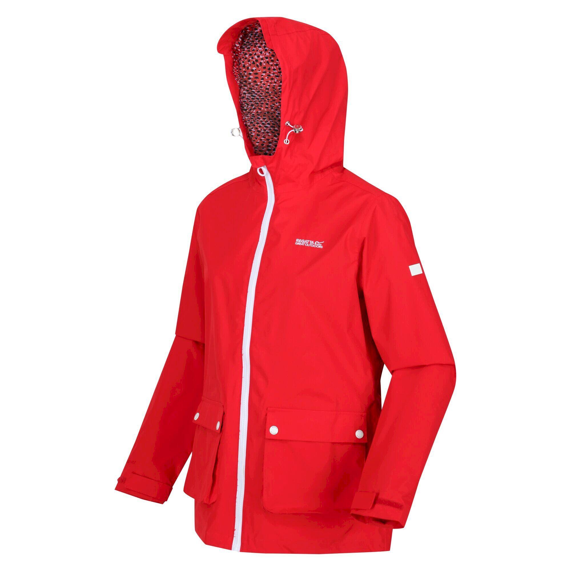 Womens/Ladies Baysea Waterproof Jacket (True Red) 3/5