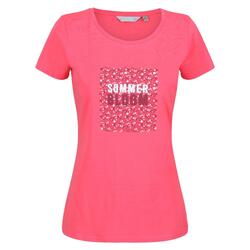 Camiseta Breezed II Floral para Mujer Rosa tropical