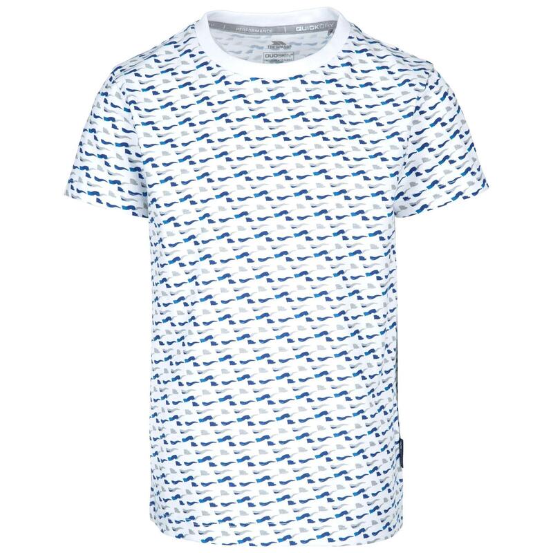 Camiseta Roco Niños Blanco, Azul
