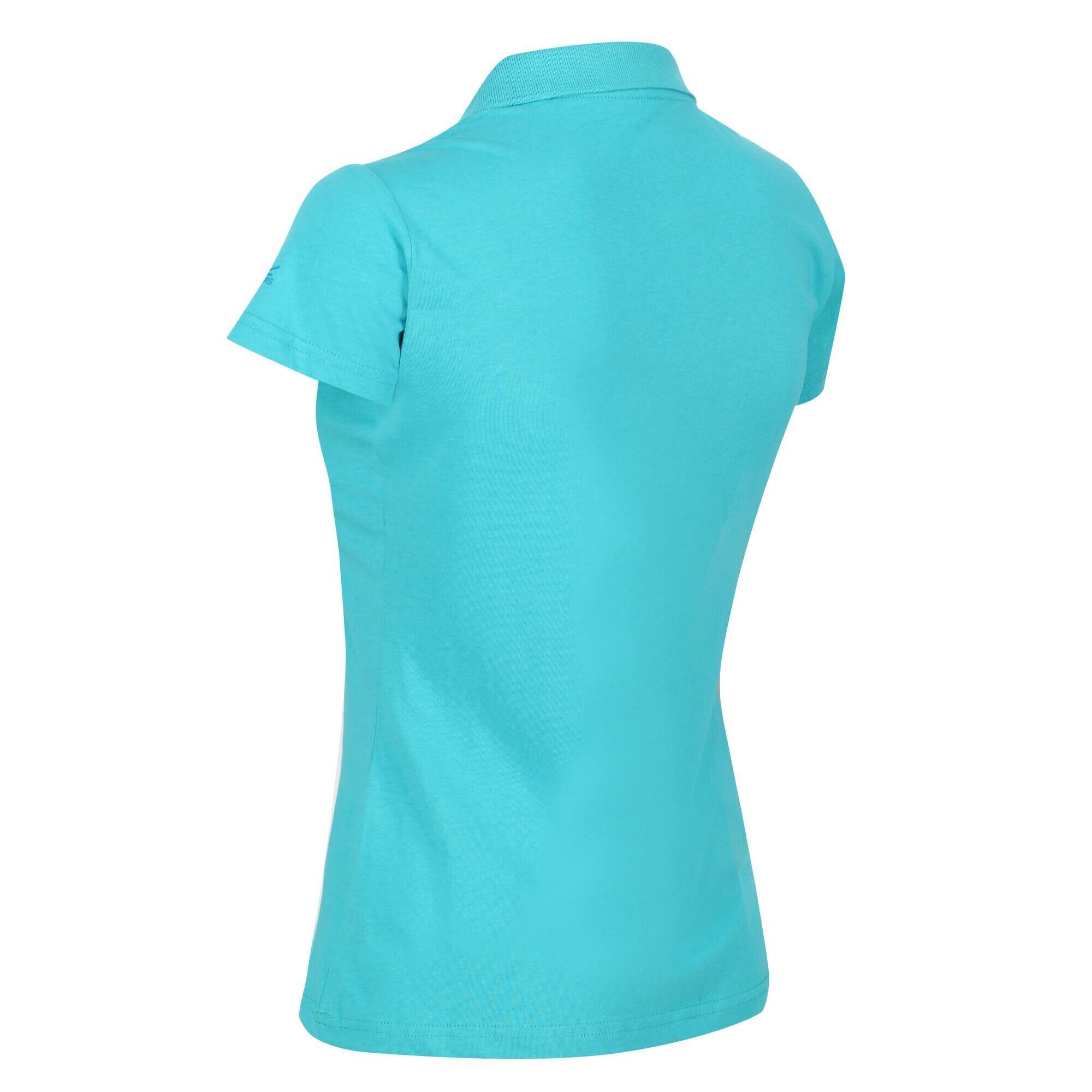 "Sinton" Poloshirt für Damen Türkis 4/5