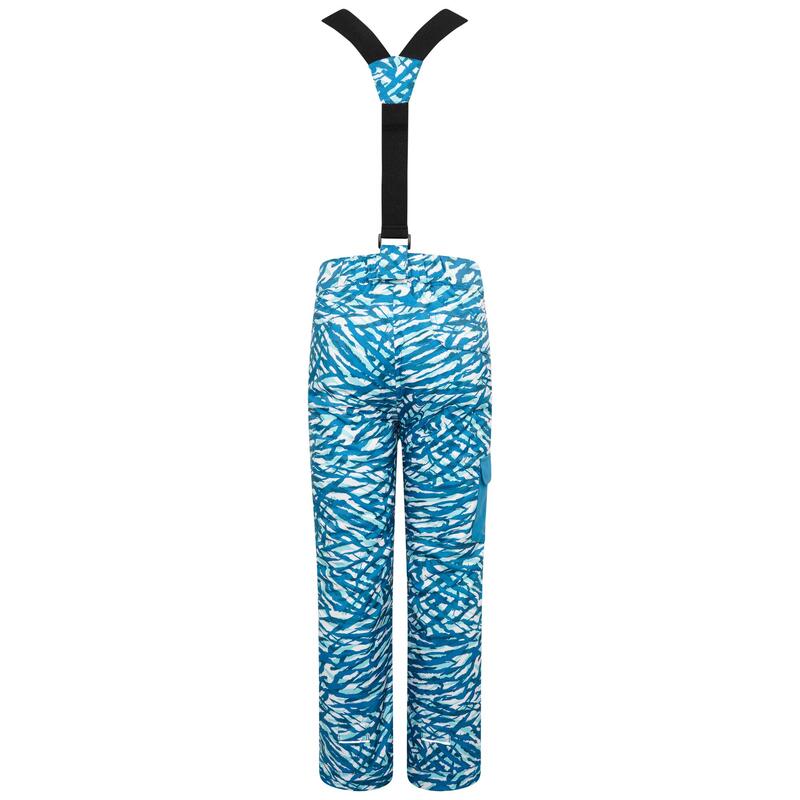 Childrens/Kids Pantalon de ski isolé Timeout II imprimé zèbre (Bleu méthyle