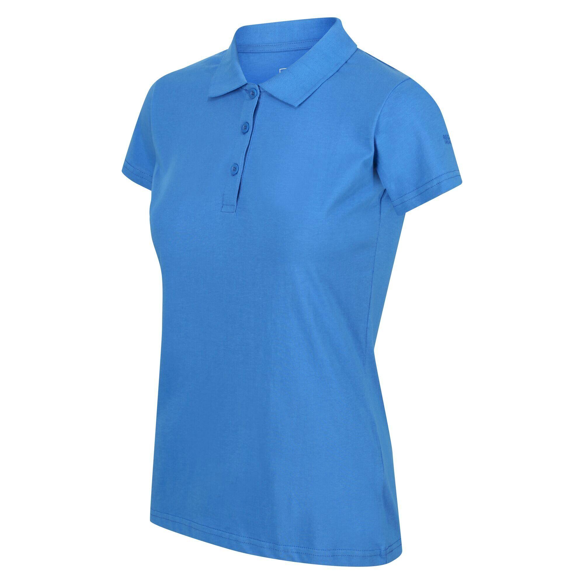 Womens/Ladies Sinton Polo Shirt (Sonic Blue) 3/5