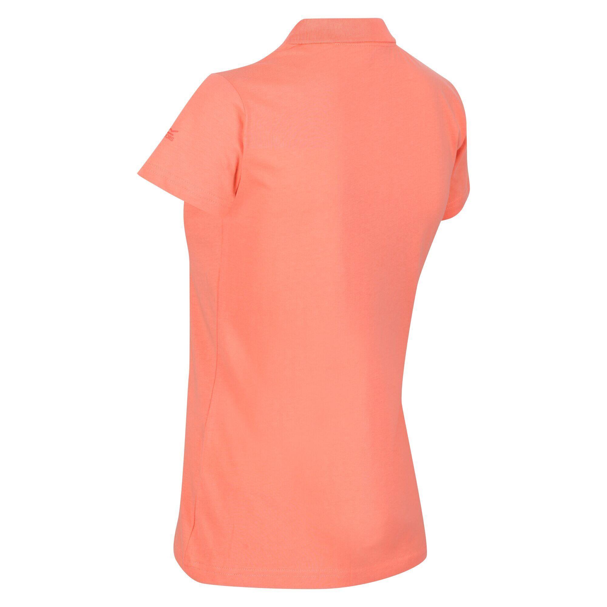 Womens/Ladies Sinton Polo Shirt (Fusion Coral) 4/5