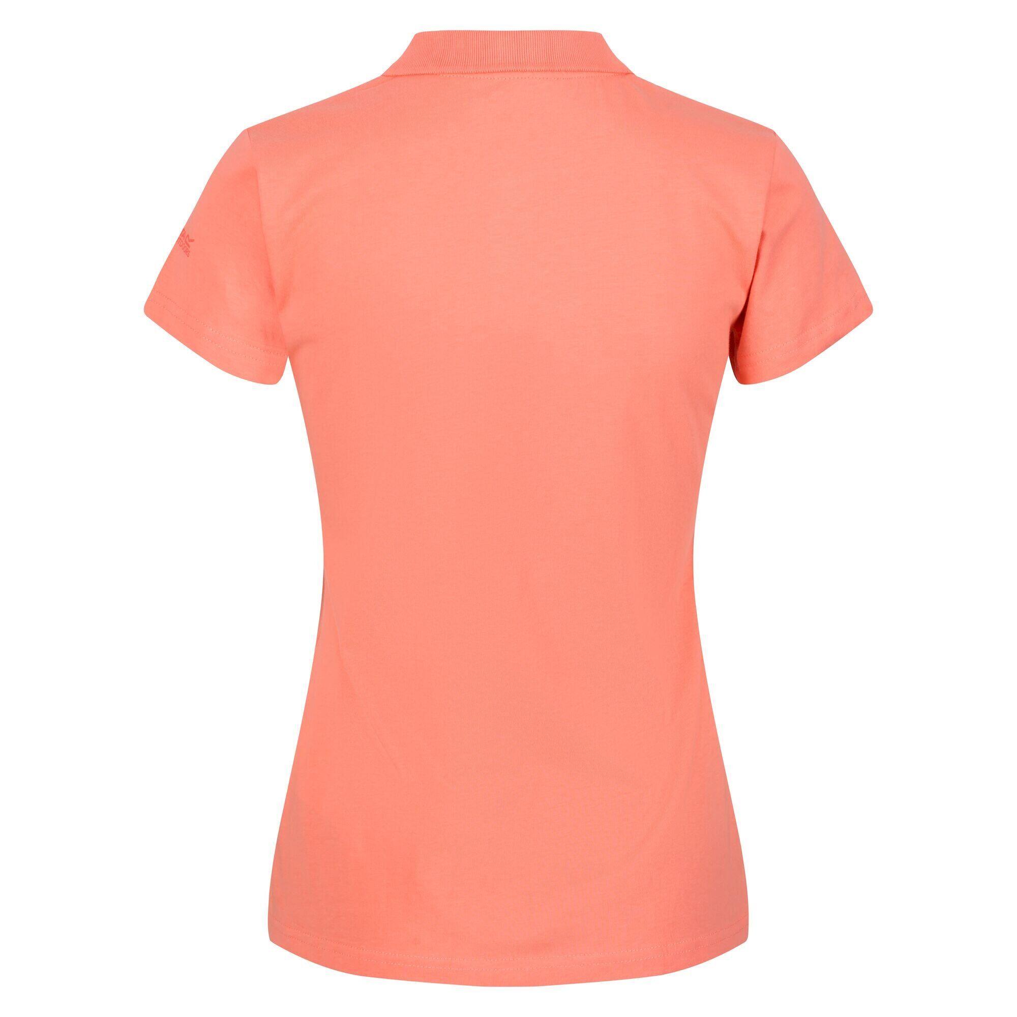 Womens/Ladies Sinton Polo Shirt (Fusion Coral) 2/5