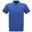 Homem Profissional Clássico 65/35 Camisa Polo de manga curta (Royal Blue)
