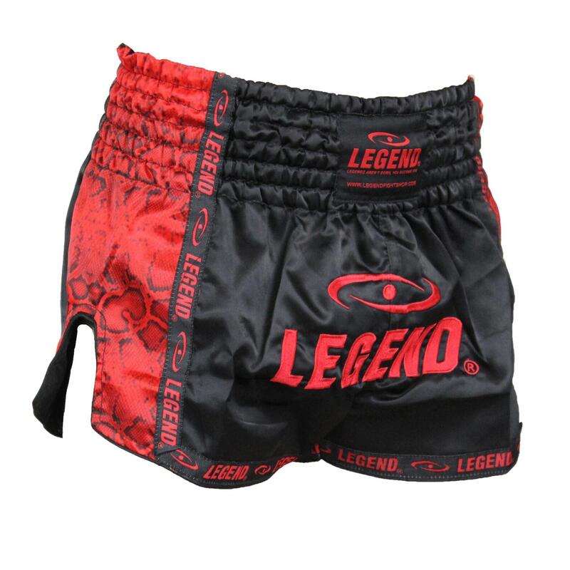 Kickboxing Shorts Enfants/Adultes Rouge Serpent Satin