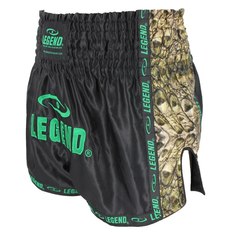 Kick Boxing Short Enfants/Adultes Killer Crock Vert Satin