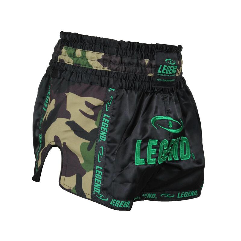 Kickboxing Shorts Enfants/Adultes Camo Army Satin