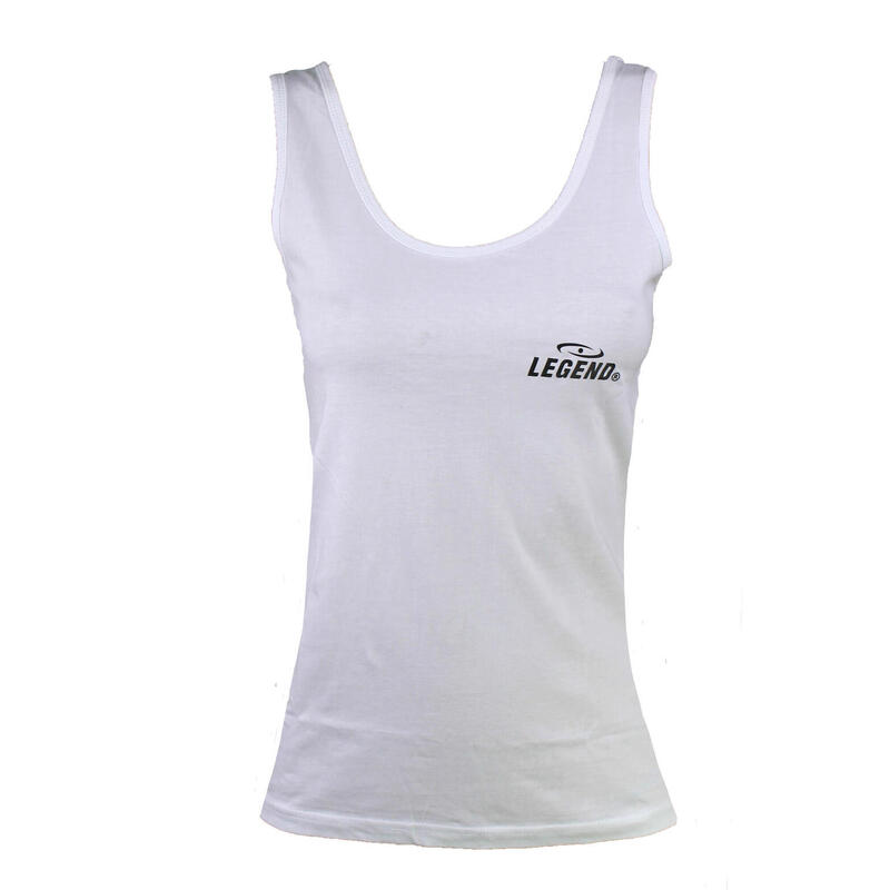 Tank Top Dames Wit Polyester