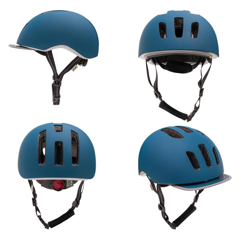 Capacete de bicicleta para Mulheres e Homens |Azul 53-59cm| Crazy Safety EN1078